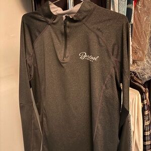 Barstool Sports Men's Gray Quarter-Zip Shirt